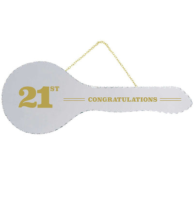 21ST Key Mirror Gold Trim image 0