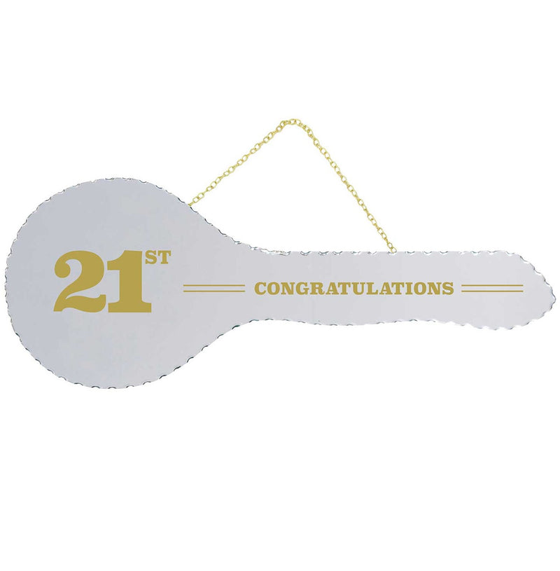 21ST Key Mirror Gold Trim image 0