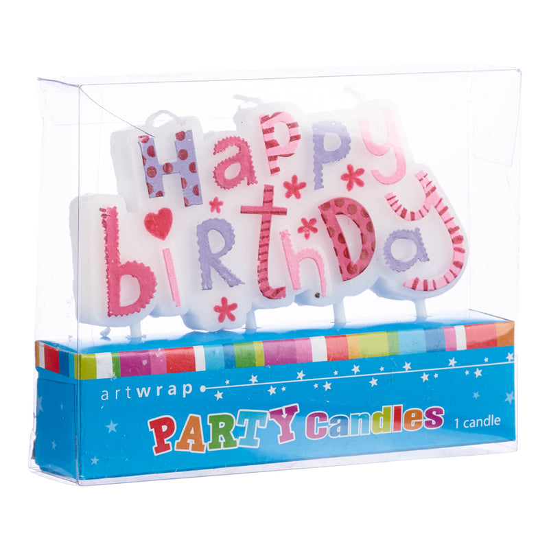 Candles Happy Birthday - Pink image 0