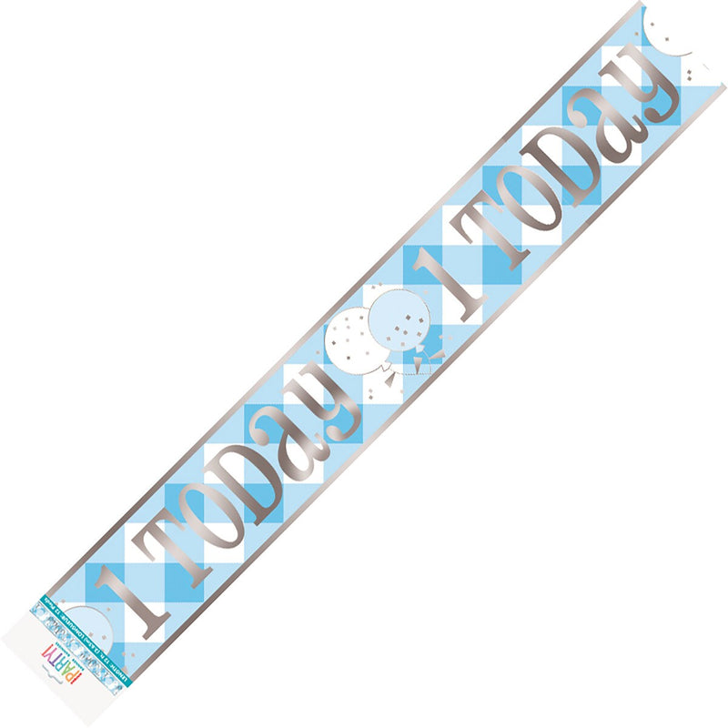 Banner Happy 1st Birthday - Blue