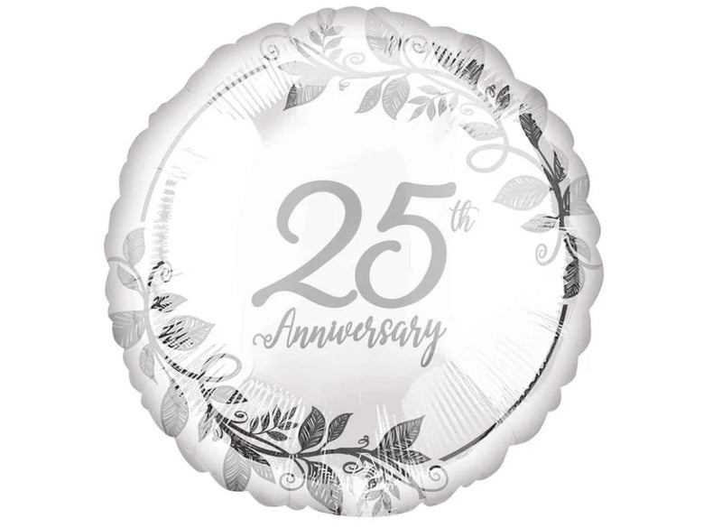 Foil Balloon 18" Happy 25th Anniversary