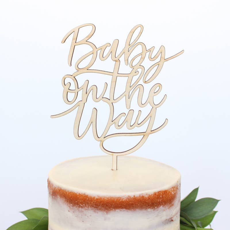 'Baby on the Way' Cake Topper image 0