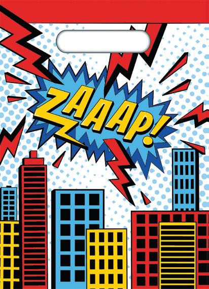 Superhero Party Bags 8pk image 0