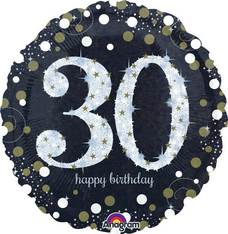 Foil Balloon 30th Birthday - Sparkling