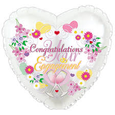 Balloon Foil 18" Congratulations on your engagement image 0