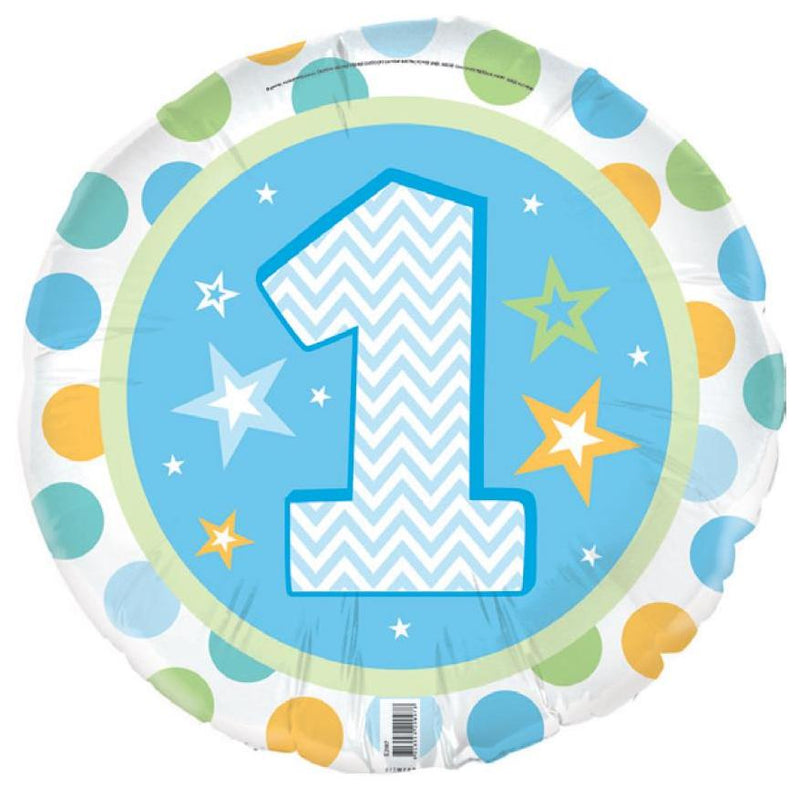 Foil Balloon - 1st Birthday Boy image 0