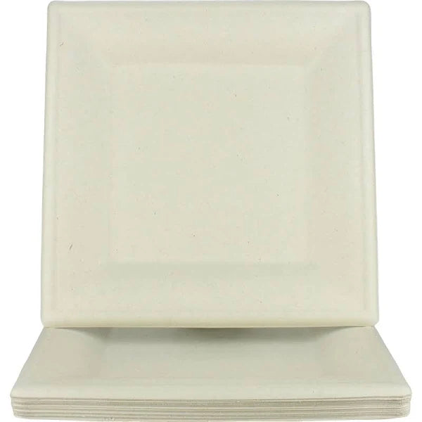 Wooden Biodegradable Platters - 4pk image 0