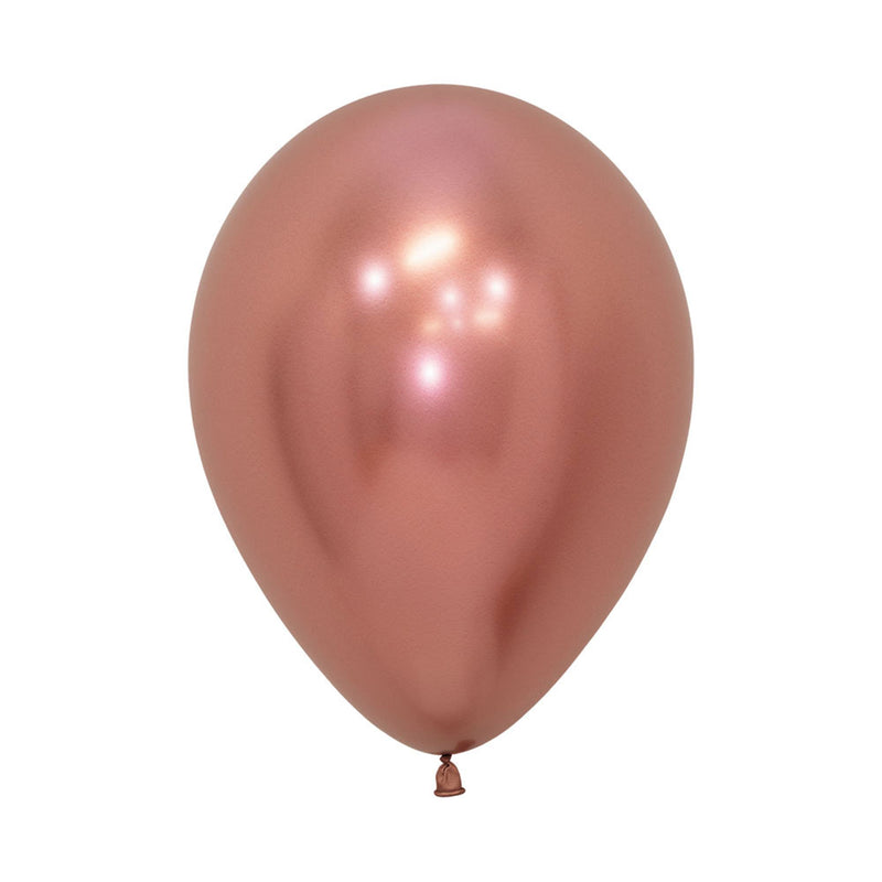 Metallic Rose Gold Balloons - 12pk image 0