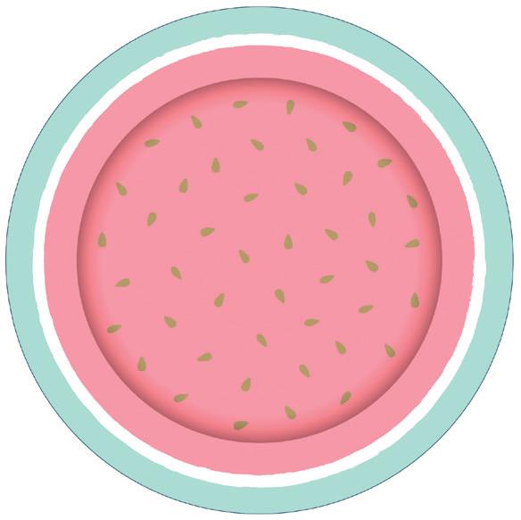 Watermelon Paper Plates 8pk image 0