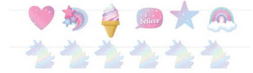Unicorn Party Bunting 2pk image 0