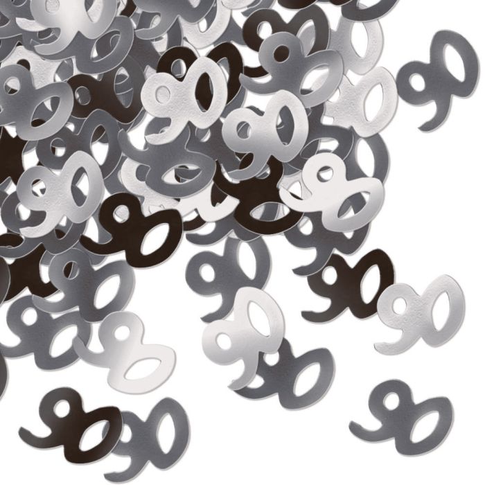 Scatter Confetti 90 - Black and Silver