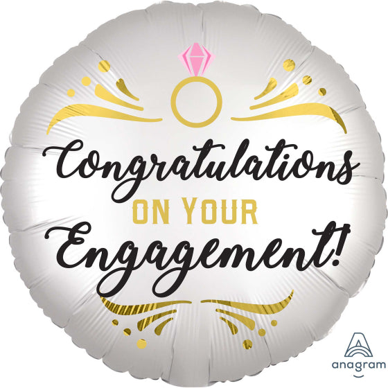 18" Foil Balloon Congratulations on your Engagement