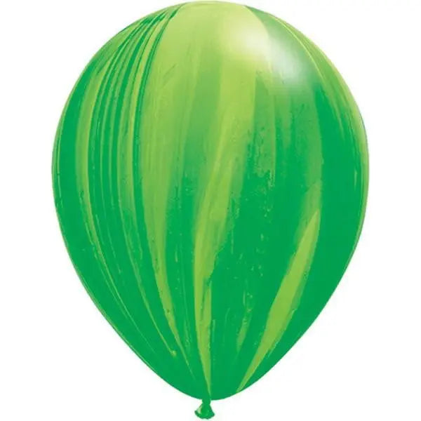 Uninflated - Balloon Single Green Marble