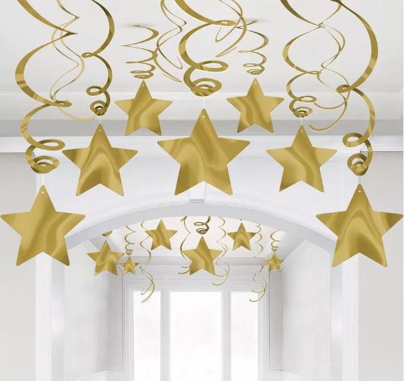 Hanging Star Swirl Decorations image 0