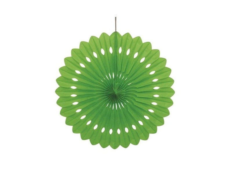 Tissue Paper Fan Lime - 25cm image 0