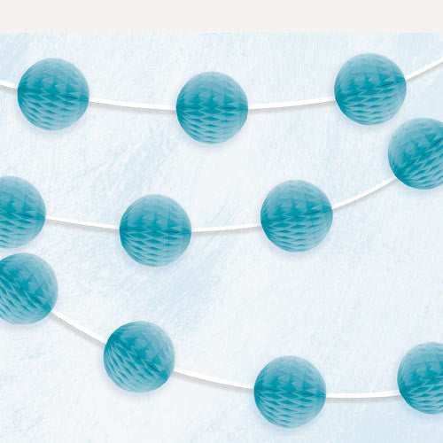 Powder Blue Honeycomb Garland