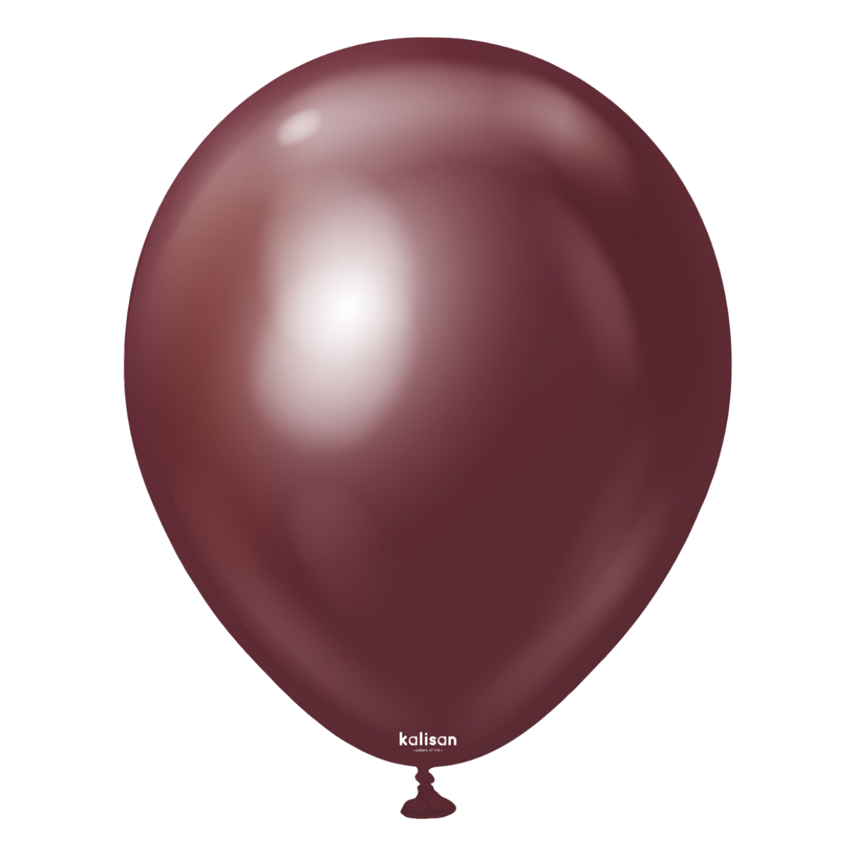 Balloon Single Metallic Burgundy