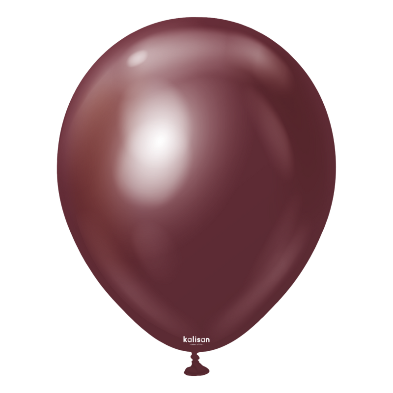 Balloon Single Metallic Burgundy