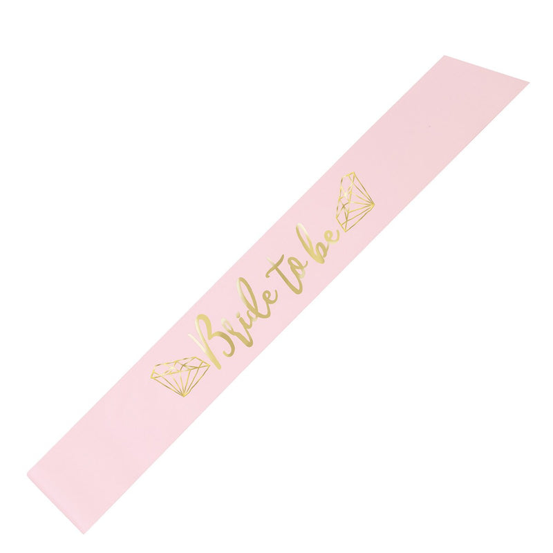 Bride to Be Sash - Pink and Gold image 0