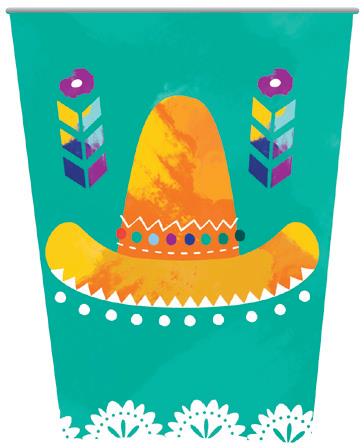 Fiesta Paper Cups 8pk image 0
