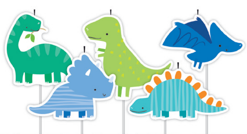 Candles Dinosaurs 5pk