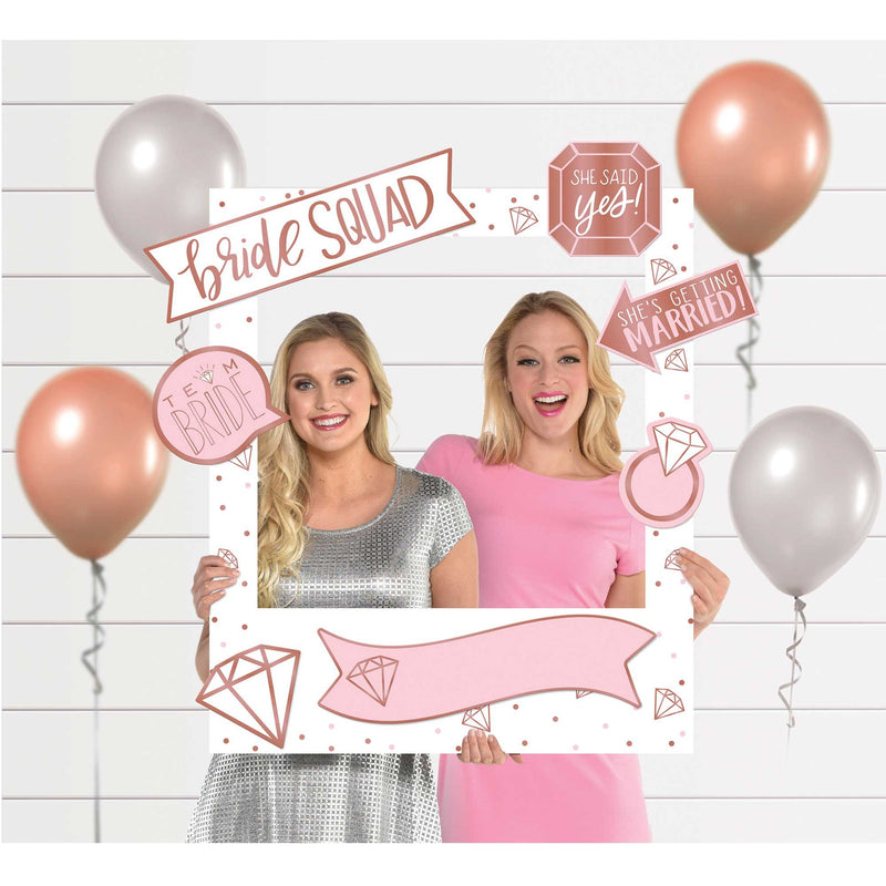 Bride Squad Rose Gold Photo Booth Accessories image 0