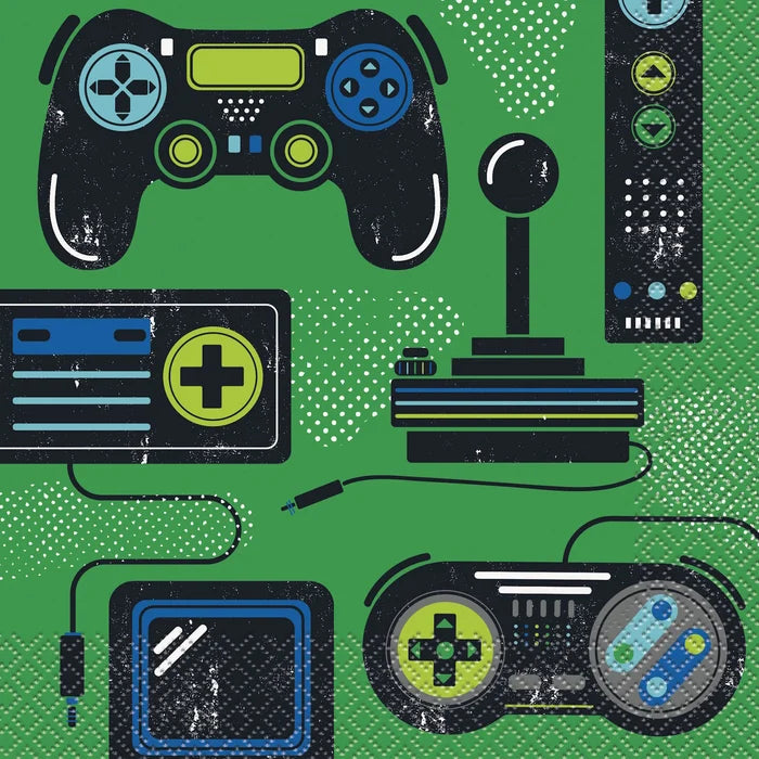 Gamer Party Napkins - 16pk