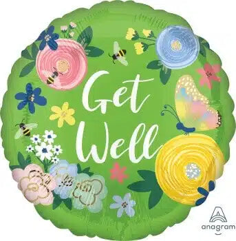 Foil Balloon 18" Get Well - Garden