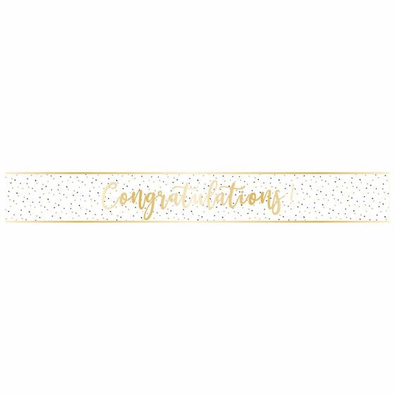 Congratulations Gold Foil Banner