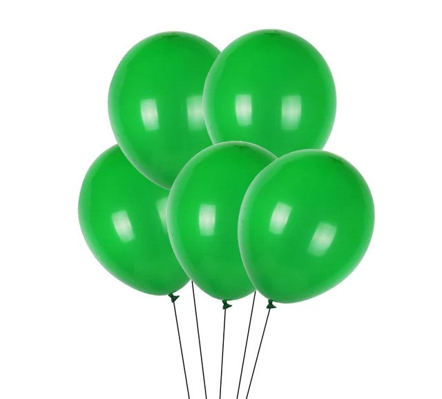 Party Balloons 100pk Green