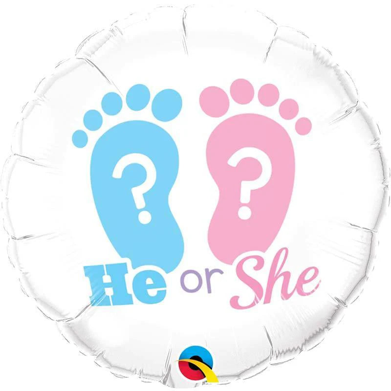 Foil Balloon 18" - He or She