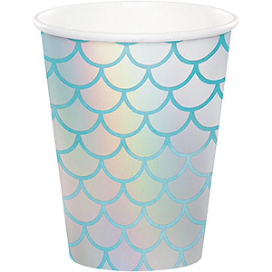 Mermaid Iridescent Party Cups 8pk