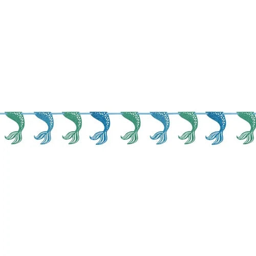 Mermaid Tail Glitter Garland 9FT