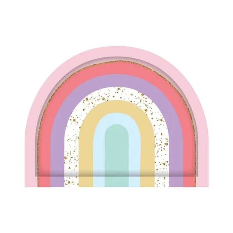Pastel Rainbow Party Plates - 8pk