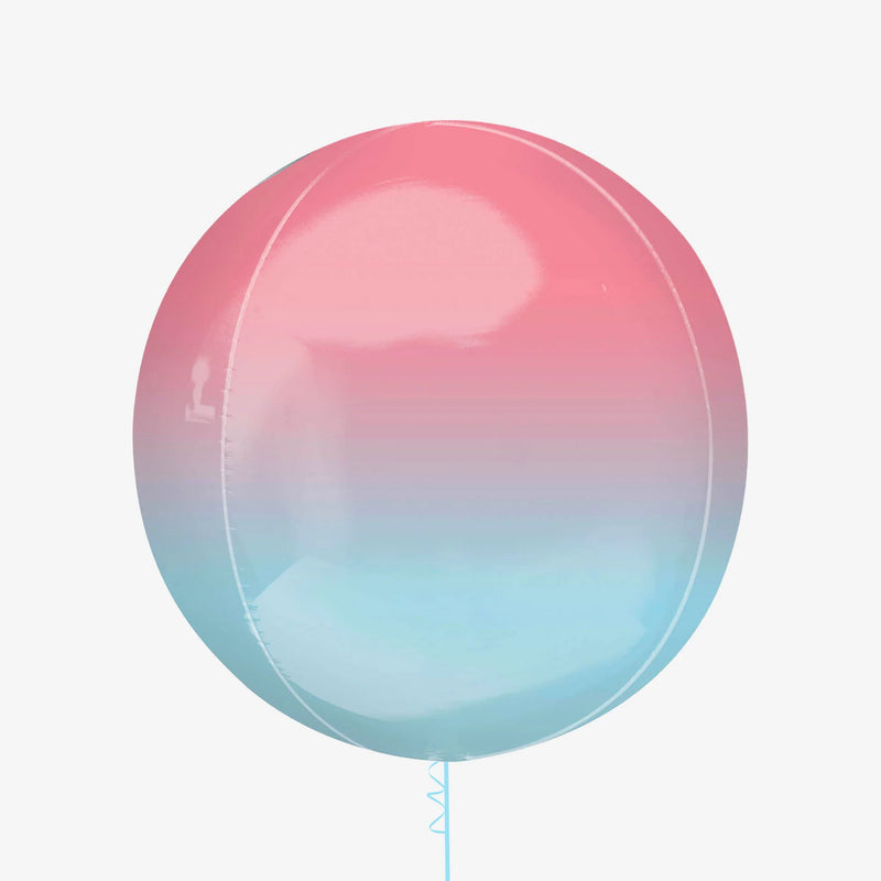 Balloon Orbz 16" Ombre Red & Blue