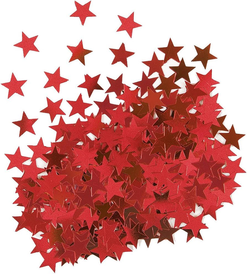 Scatter Confetti Star Small Red