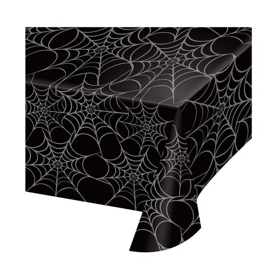 Halloween - Foil Spider Web Table Cover