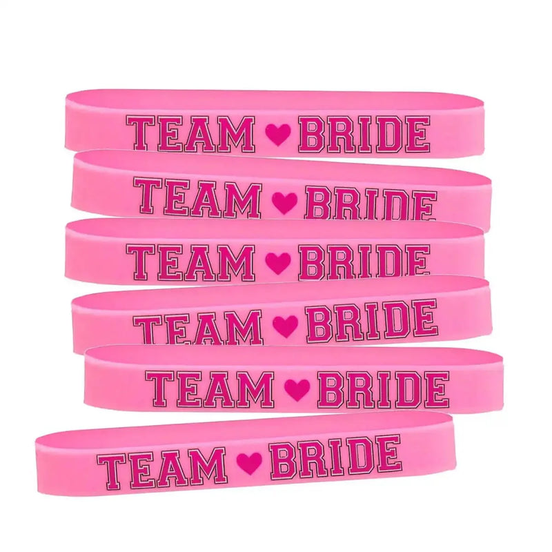 Team Bride Bracelets 6pk