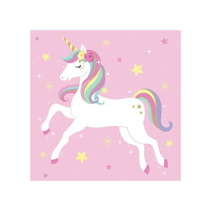 Unicorn Star Napkins 20pk