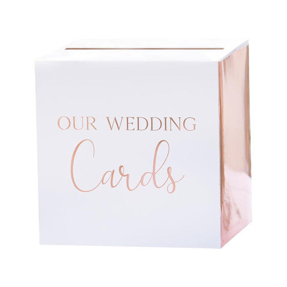 Wedding Card Box - Copper Foiled
