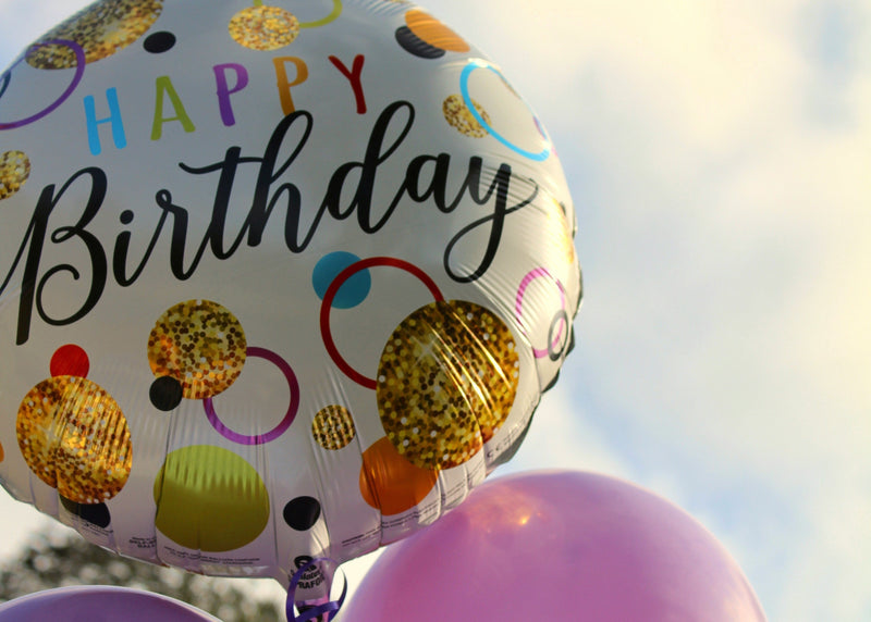 Happy Birthday foil