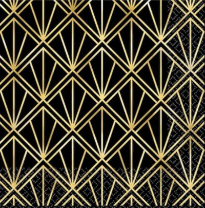 Glitz &amp; Glam Beverage Napkins Foil Hot Stamped image 0