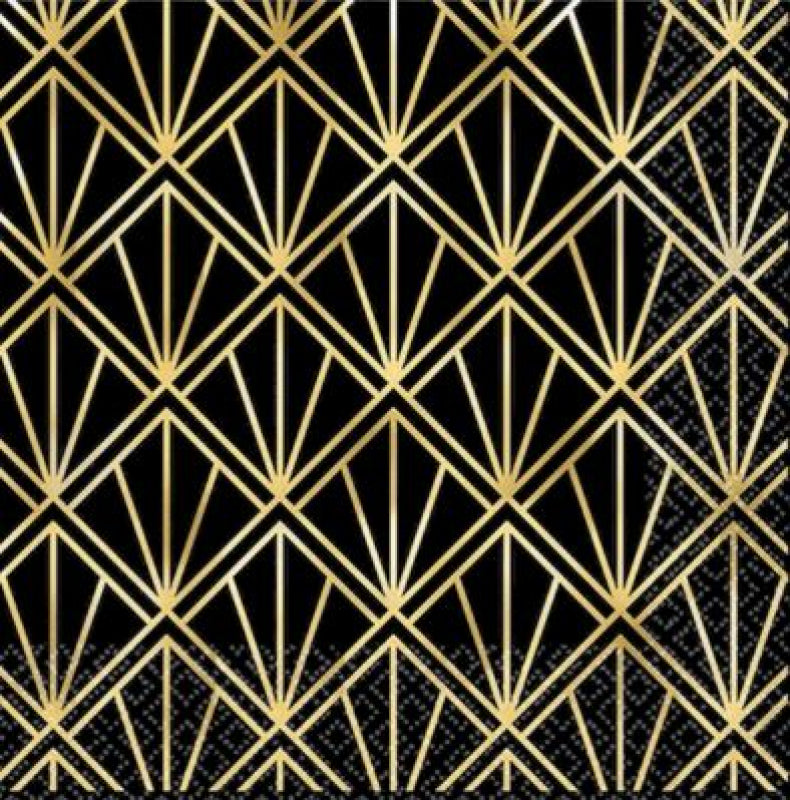 Glitz &amp; Glam Beverage Napkins Foil Hot Stamped image 0