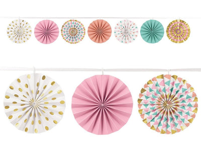 Pastel Mini Fan Garland image 0