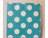 Polka Dot Luncheon Napkins - Caribbean Teal (16)