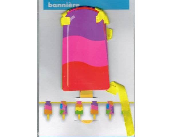 Popsicle / Ice Block Cutout Banner 7ft
