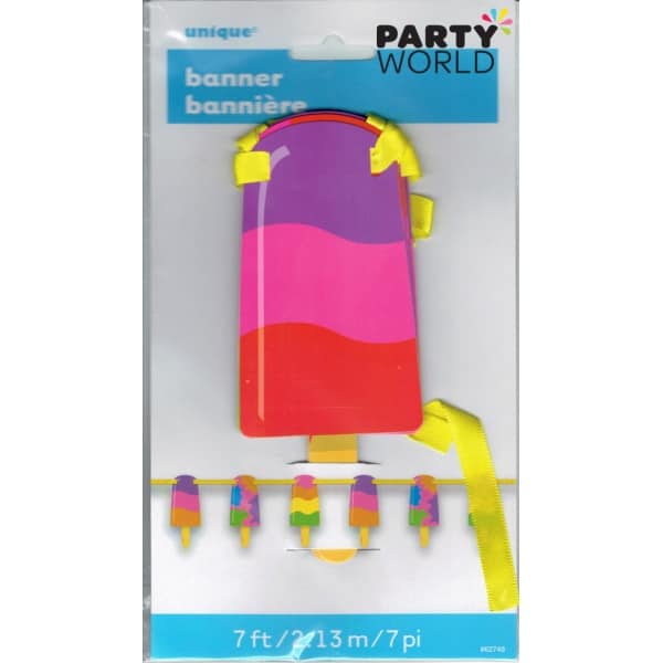Popsicle / Ice Block Cutout Banner 7ft
