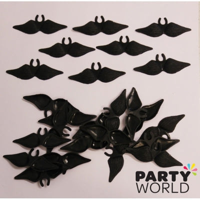 Mini Plastic Mustaches (24)