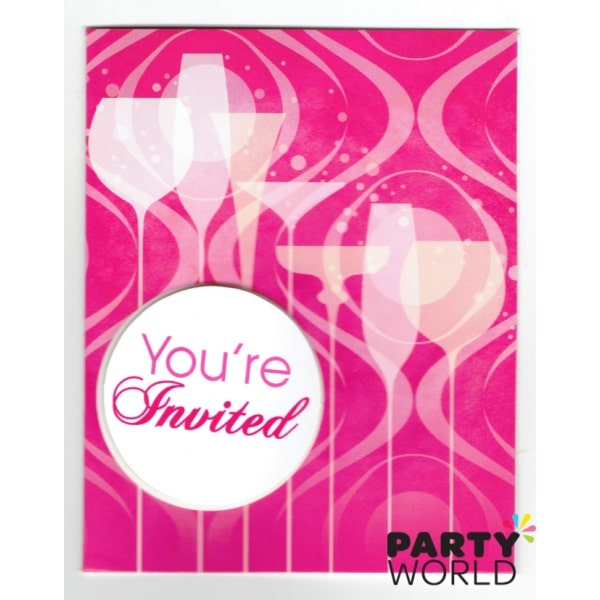 Pink  Invitations With Attachment (8)