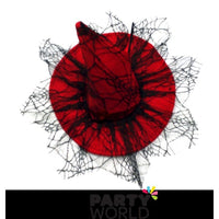 Child Witch Hat With Hair - Red